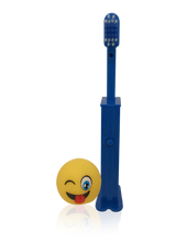 Load image into Gallery viewer, Pez Poppin' Emoji Silly Face Toothbrush