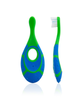 Load image into Gallery viewer, Toddler Toothbrush with Teething Ring