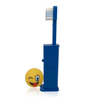 Load image into Gallery viewer, Pez Poppin' Emoji Silly Face Toothbrush