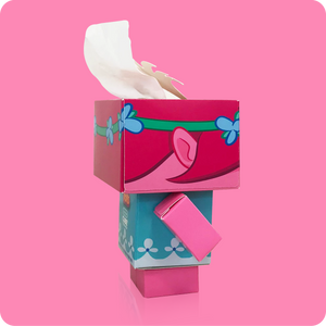 Trolls Cube Tissue Box - Case Pack 24 - Smart Care