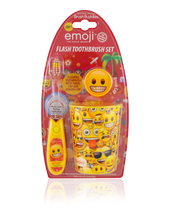 Load image into Gallery viewer, Emoji Flash Toothbrush Gift Set