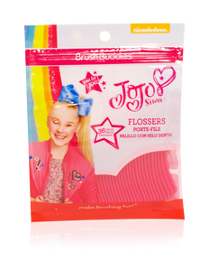 JoJo Siwa Kids Electric Toothbrush + Flossers Combo