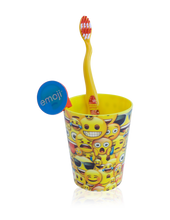Load image into Gallery viewer, Emoji Manual Toothbrush Gift Set
