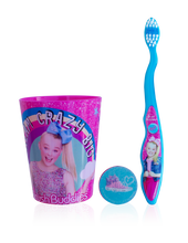 Load image into Gallery viewer, JoJo Siwa Flash Manual Toothbrush Cup Set