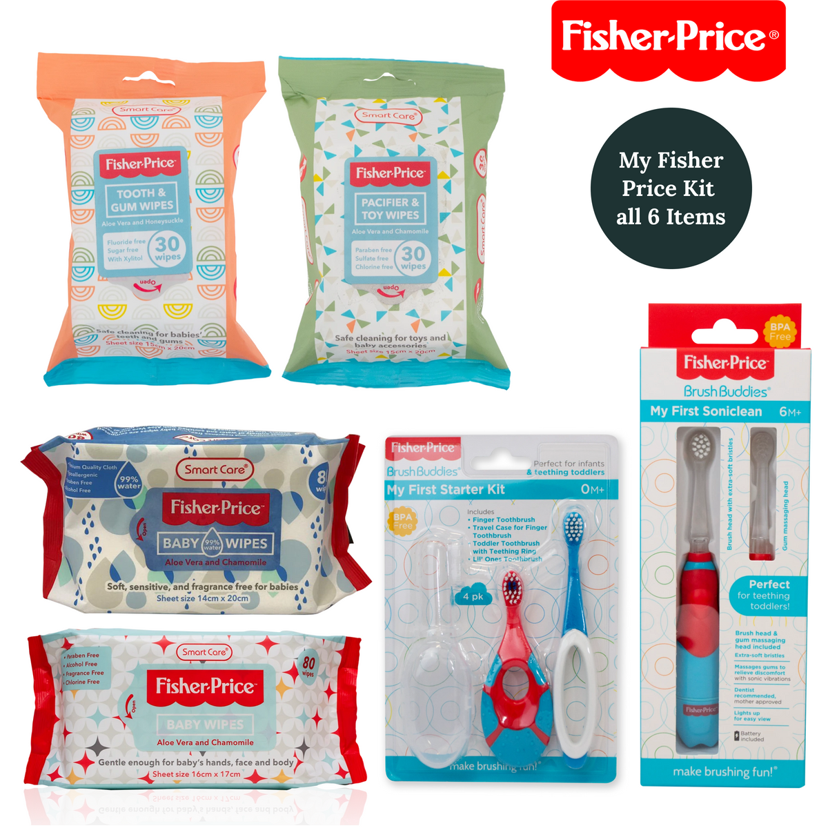 Fisher-Price Pacifier & Toy Wipes – Brush Buddies