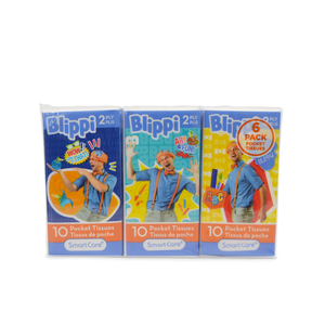 Blippi Pocket Tissue 6 pack