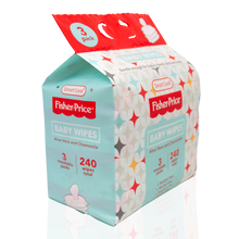 Load image into Gallery viewer, Fisher-Price Baby Wipes 80 Count (3 Pack)