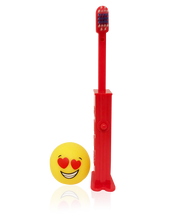 Load image into Gallery viewer, Pez Poppin&#39; Emoji Love Toothbrush