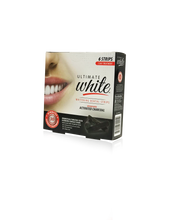 Load image into Gallery viewer, Ultimate White Whitening Dental Strips Infused With Activated Charcoal (3 Day Treatment)