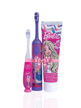 Load image into Gallery viewer, JoJo Siwa Flash + JoJo Siwa Electric Toothbrush + Barbie Toothpaste