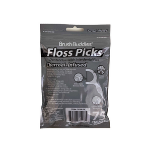 Charcoal Flossers (75ct)