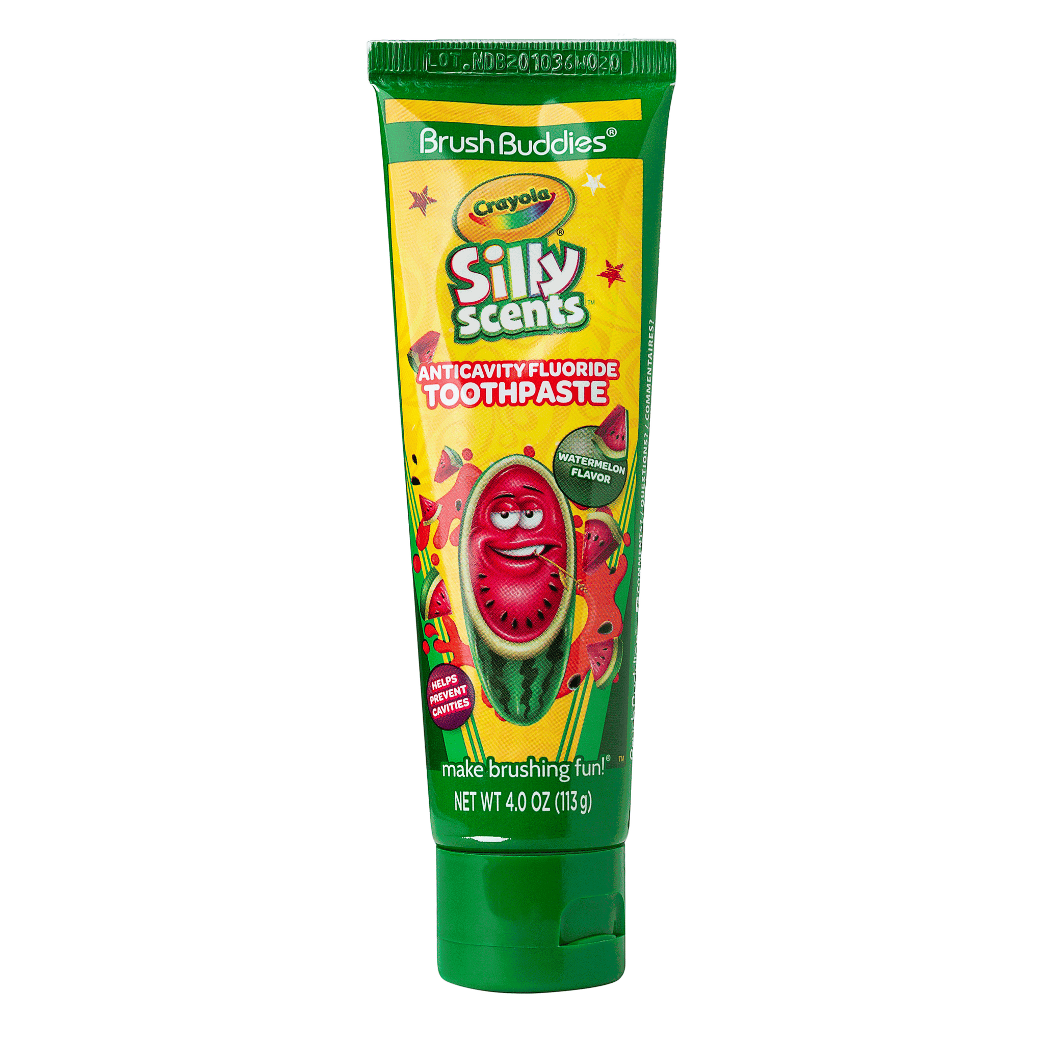 Scented Toothpaste Brush Buddies Crayola Silly Scents Flavored Anticavity Fluoride ...