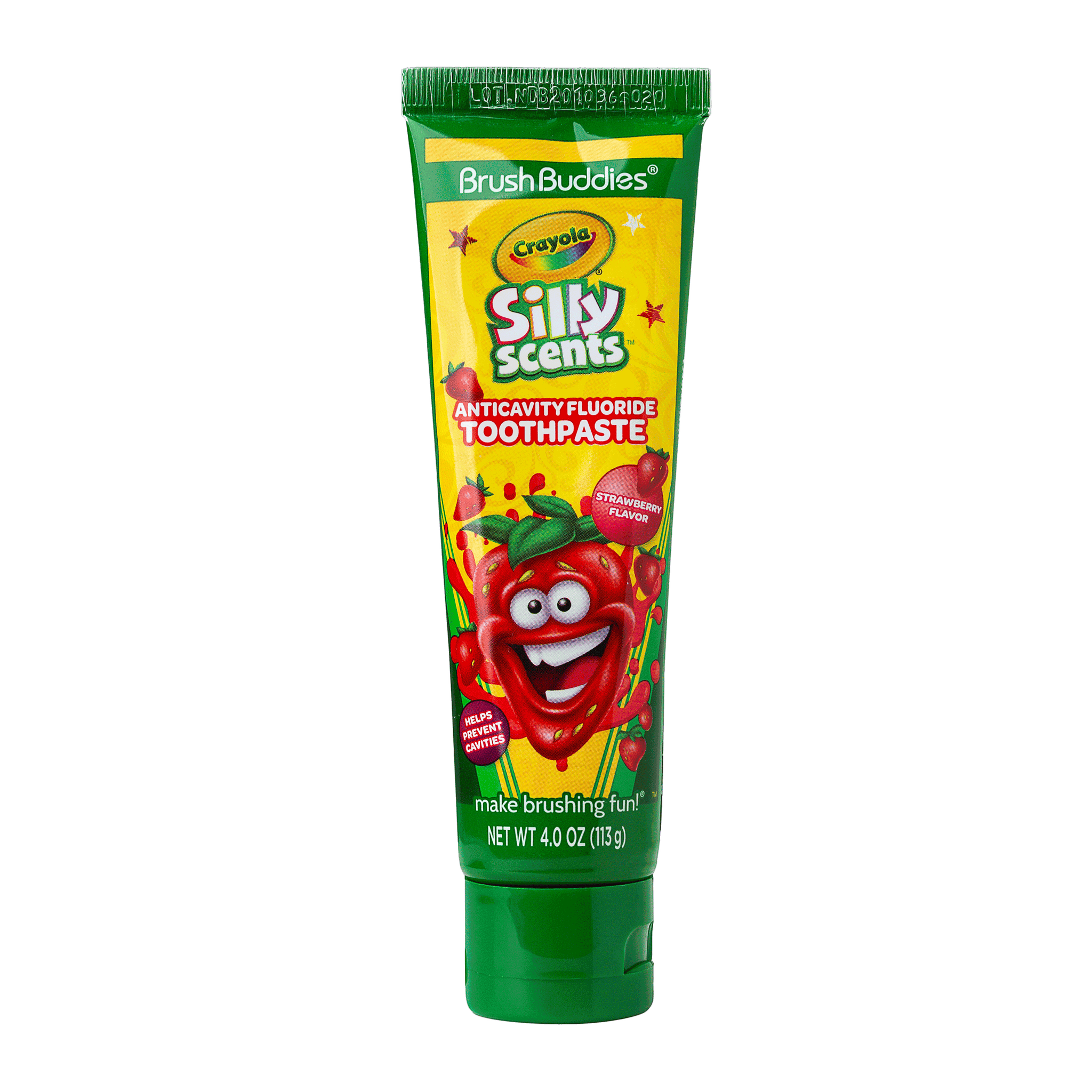 Scented Toothpaste Brush Buddies Crayola Silly Scents Flavored Anticavity Fluoride ...