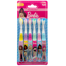 Load image into Gallery viewer, Barbie Kids Soft Bristle Toothbrushes for Everyday Oral Care, 6PK