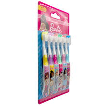 Load image into Gallery viewer, Barbie Kids Soft Bristle Toothbrushes for Everyday Oral Care, 6PK