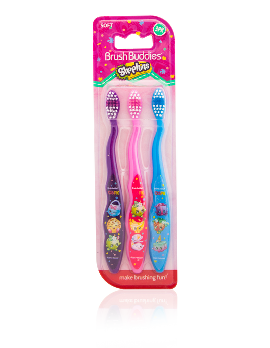 Brush Buddies Shopkins Toothbrush (3 Pack)