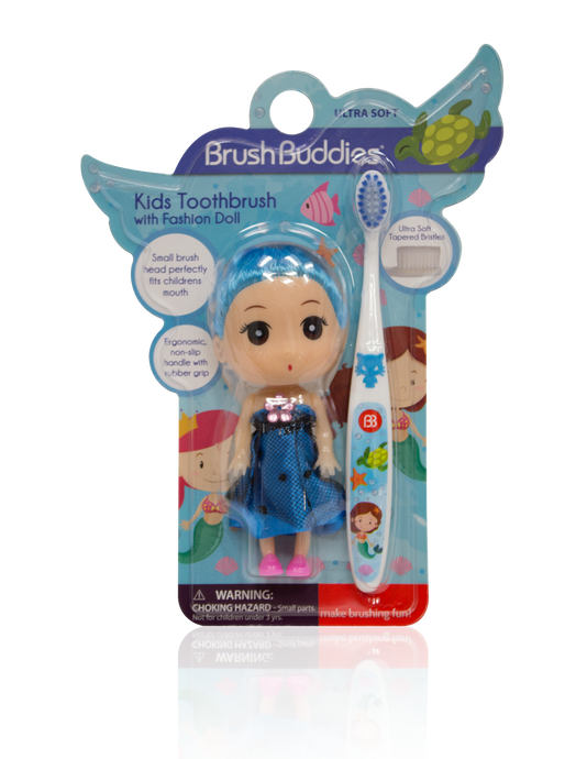 Kids Toothbrush with Fashion Doll