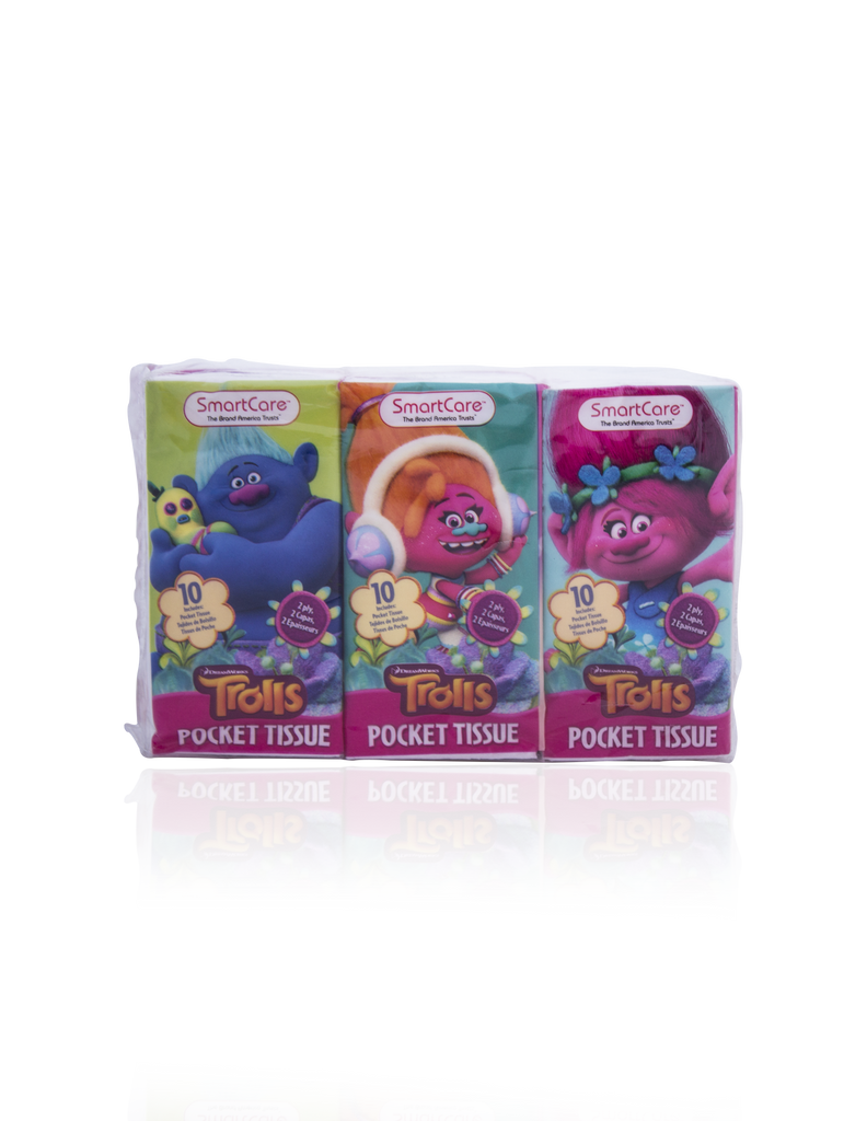 Trolls Pocket Facial Tissues (6 Pack)