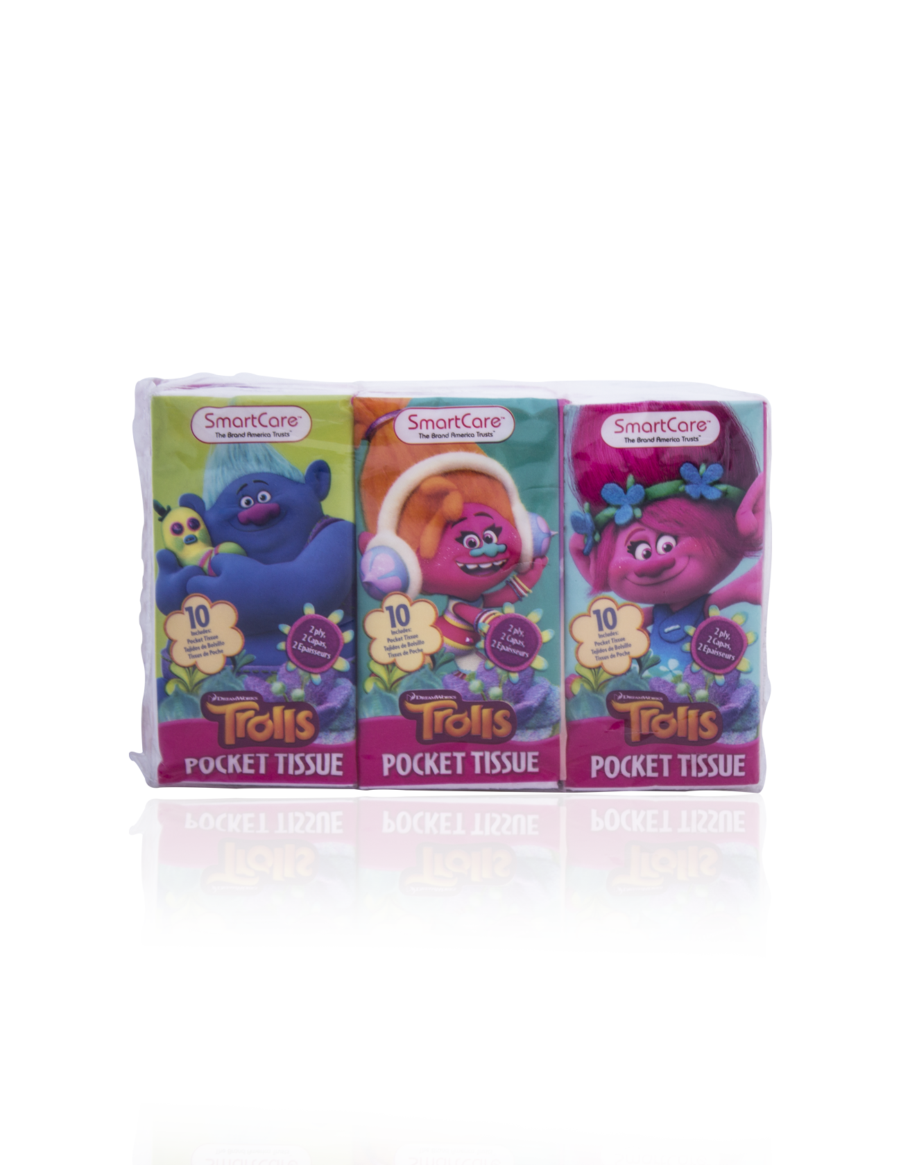 Trolls Pocket Facial Tissues (6 Pack) – Brush Buddies