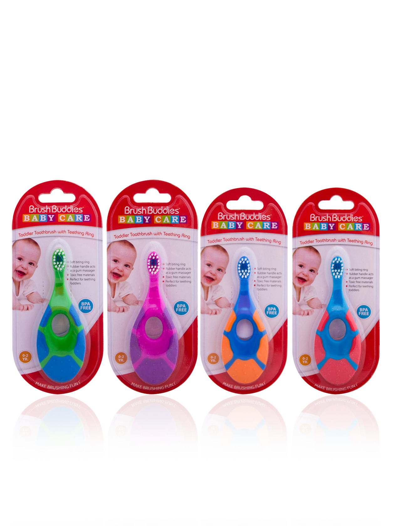 Toddler Toothbrush with Teething Ring