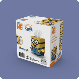 Minions Cube Tissue Box - Case Pack 24 - Smart Care