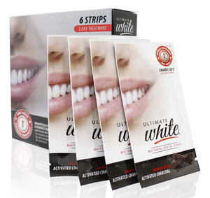 Ultimate White Whitening Dental Strips Infused With Activated Charcoal (3 Day Treatment)