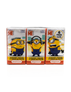 Minions Pocket Tissue (6 Pack)