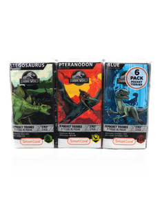 Smart Care Jurassic World Pocket Facial Tissues 6 Pack (new) - Smart Care