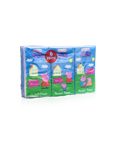 Peppa Pig Pocket Facial Tissues (6 Pack)