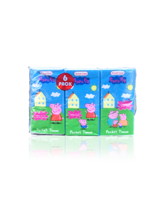 Peppa Pig Pocket Facial Tissues (6 Pack)