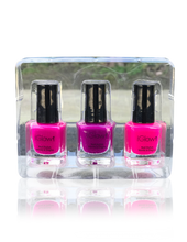 Load image into Gallery viewer, IGlow Nail Polish 3Pk (Shades - Pink, Purple, Pink)
