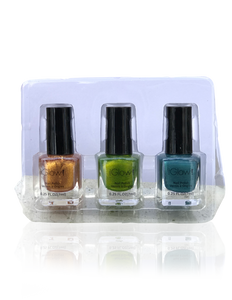 IGlow Nail Polish 3Pk (Shades - Cider, Emerald, Aegean)