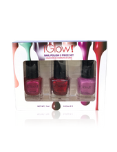 Load image into Gallery viewer, IGlow Nail Polish 3Pk (Shades - Jam, Magenta, Taffy)