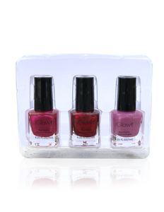 IGlow Nail Polish 3Pk (Shades - Jam, Magenta, Taffy)
