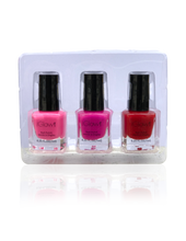 Load image into Gallery viewer, IGlow Nail Polish 3Pk (Shades - Hot Pink, Punch, Red)