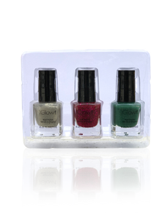 IGlow Nail Polish 3Pk (Sparkle Shades - Hazel Wood, Jam, Pine)