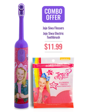 Load image into Gallery viewer, JoJo Siwa Kids Electric Toothbrush + Flossers Combo