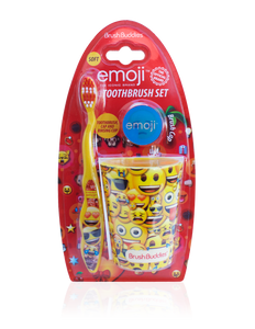 Emoji Manual Toothbrush Gift Set