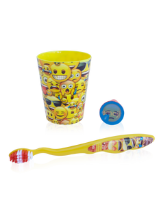 Emoji Manual Toothbrush Gift Set