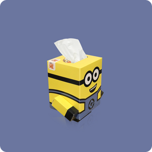 Minions Mini Cube Tissue Box - Smart Care