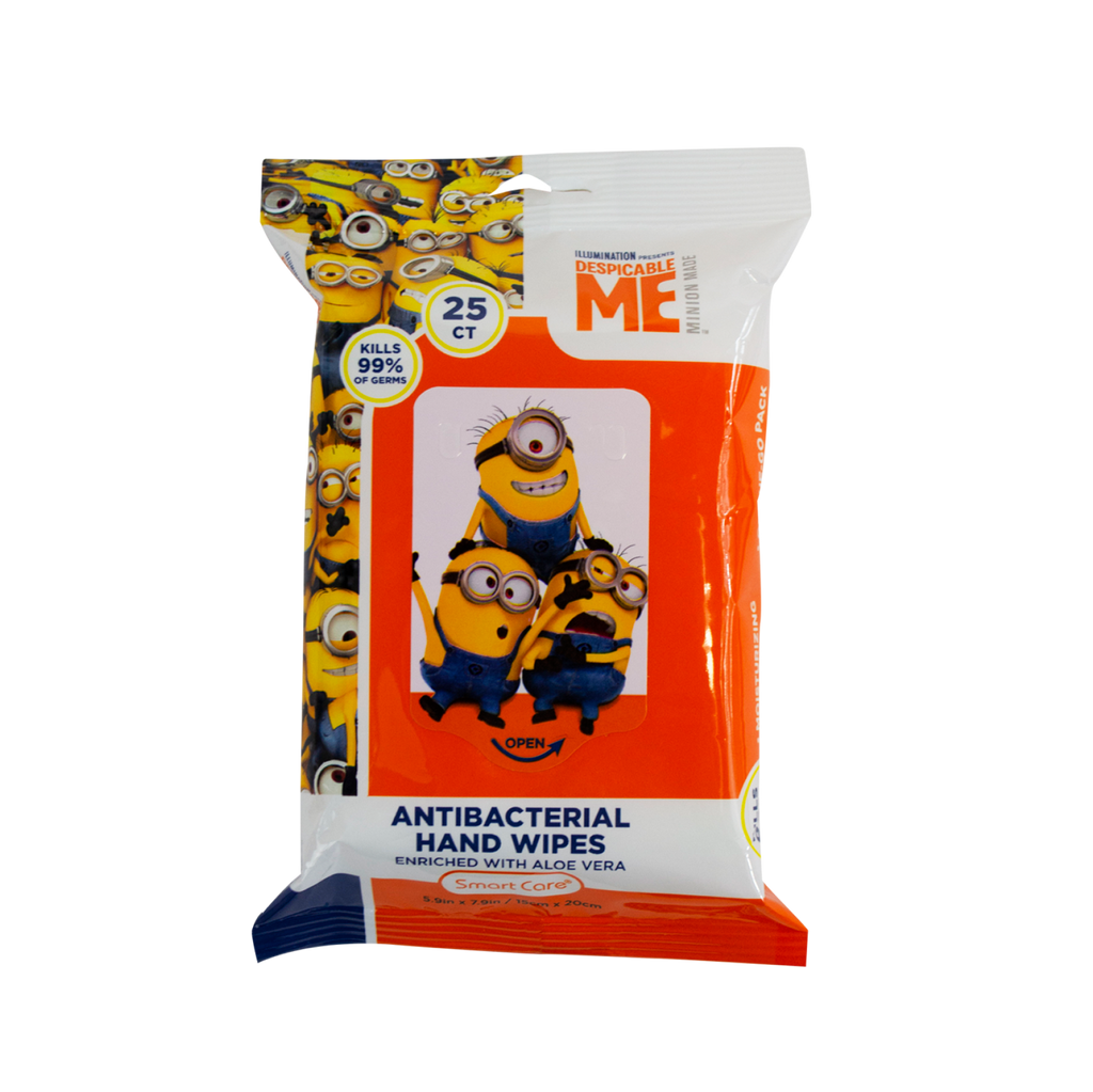 Minions Antibacterial Wipes (25 Count)