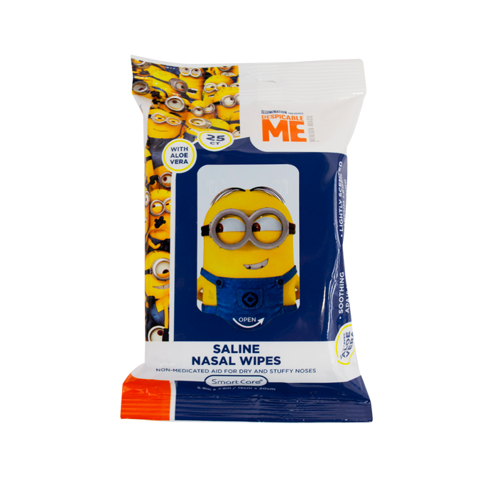 Minions Saline Nasal Wipes (25 Count)