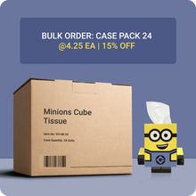 Load image into Gallery viewer, Minions Cube Tissue Box - Case Pack 24 - Smart Care