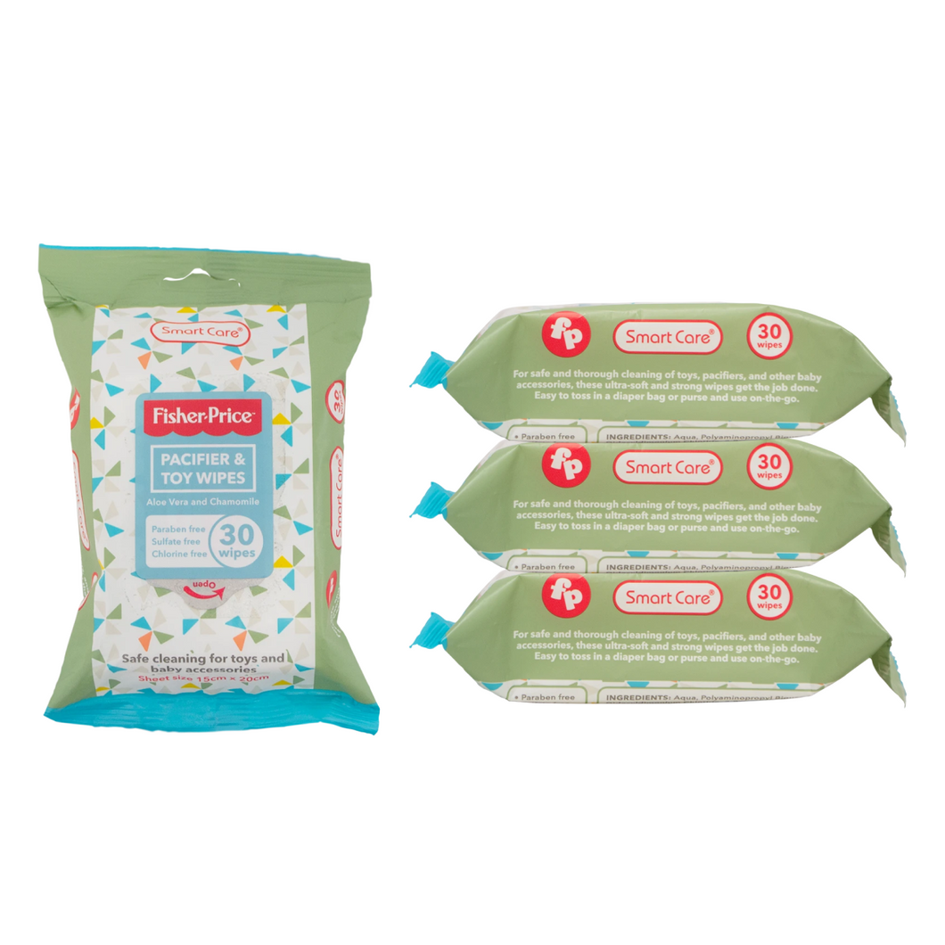 Fisher-Price Pacifier Toy Wipes (3/6 Pack)