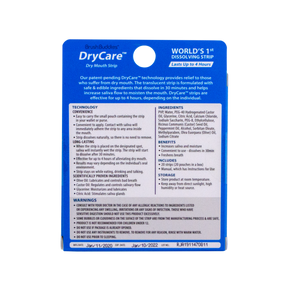 DryCare - Dry Mouth Strip  (20 Count)