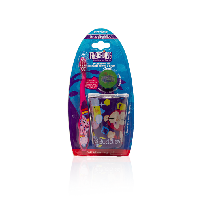Fingerlings Manual Toothbrush Gift Set
