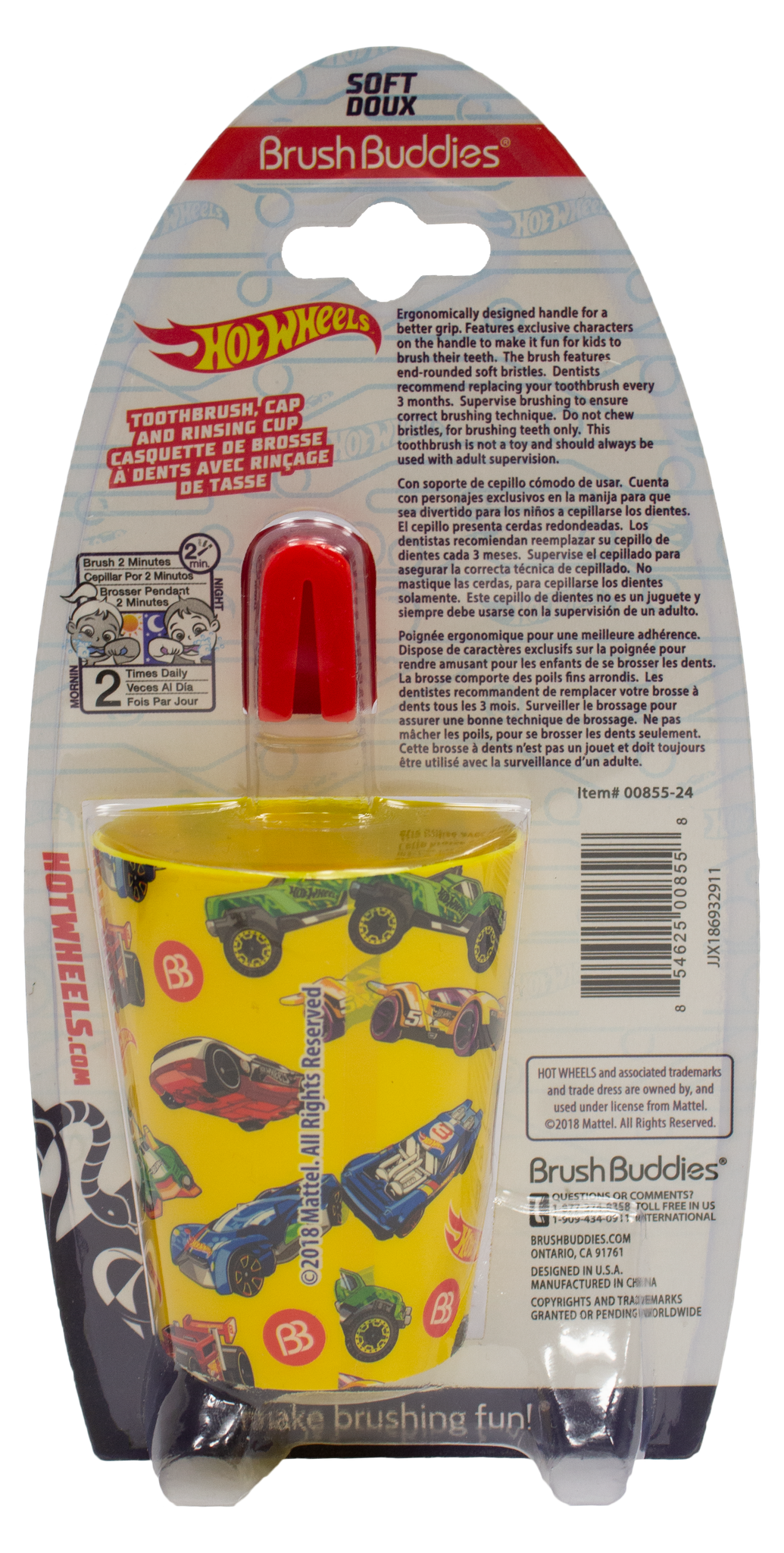 Hot Wheels Manual Toothbrush Gift Set – Brush Buddies