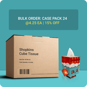 Shopkins Cube Tissue Box (24 Pack)