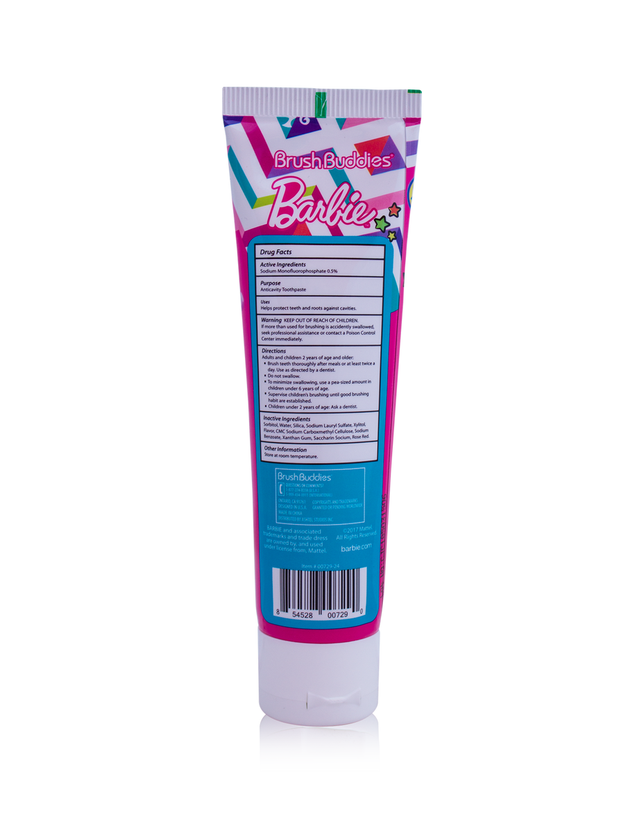 Barbie Bubble Gum Toothpaste 4.2 oz. – Brush Buddies