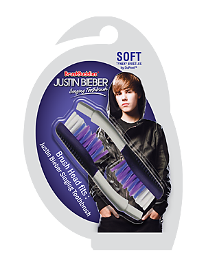 Justin Bieber Singing Toothbrush Replacement Brush Heads